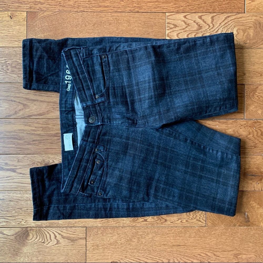 Gap 1969 always skinny jean plaid print